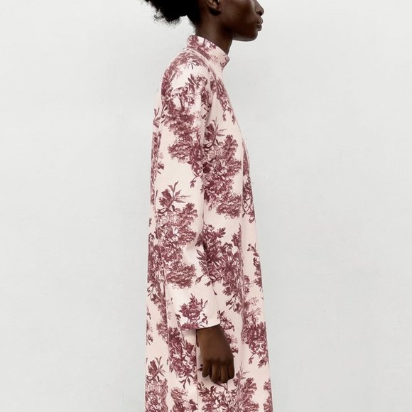 *NWT* Zara Printed Soft Dress - Picture 6 of 13